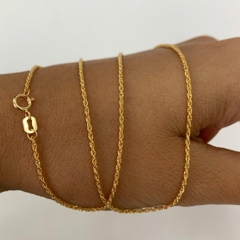 Cadena Italy Mini Lazo Oro amarillo 18k +1 / 0,88 Gr / 1,1 mm / 45 Cm