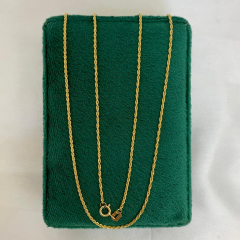 Cadena Italy Mini Lazo Oro amarillo 18k +1 / 0,85 Gr / 1,1 mm / 45 Cm
