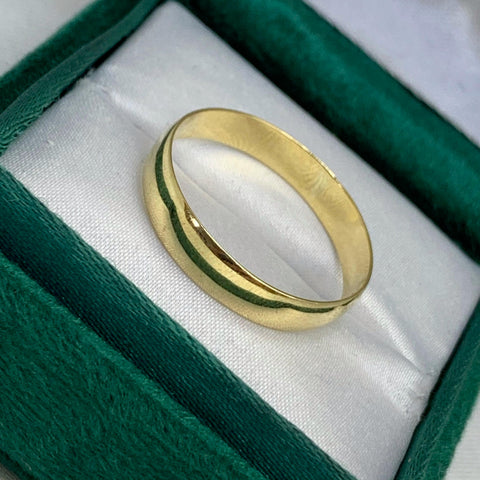 Anillo Argolla Lisa Oro amarillo 18k / Talla 11 1/2 / 2,57 Gr