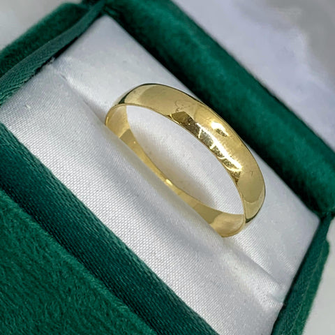 Anillo Argolla Lisa Oro amarillo 18k / Talla 11 1/2 / 2,57 Gr