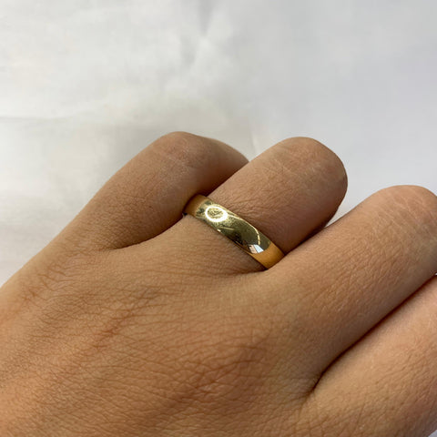 Anillo Argolla Lisa Oro amarillo 18k / Talla 11 1/2 / 2,57 Gr