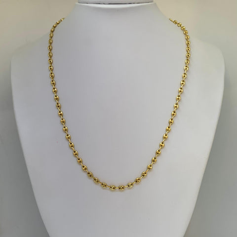 Cadena Eslabón Marino GC Oro amarillo 18k 7,02 Gr / 3,6 mm / 50 Cm *