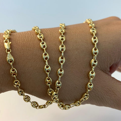 Cadena Eslabón Marino GC Oro amarillo 18k 7,02 Gr / 3,6 mm / 50 Cm *
