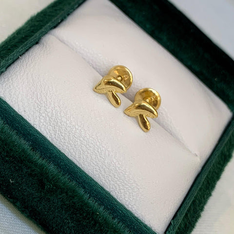 Topos Hongo Oro amarillo 18k 0,88 Gr / 6,5 mm