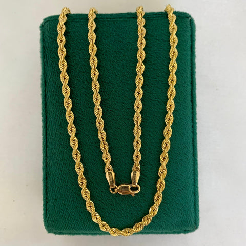 Cadena Italy Lazo Oro amarillo 18k +1 / 8,15 Gr / 3 mm / 60 Cm *