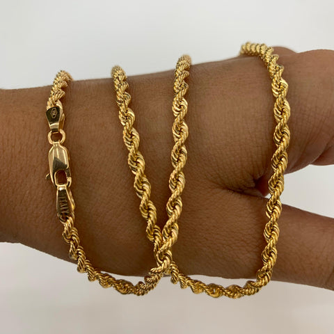 Cadena Italy Lazo Oro amarillo 18k +1 / 6,24 Gr / 3 mm / 45 Cm