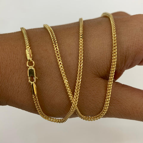 Cadena Italy Franco Oro amarillo 18k +2 / 6,13 Gr / 1,6 mm / 60 Cm *