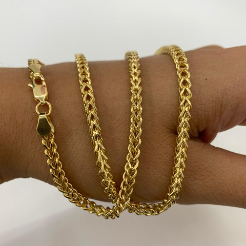 Cadena Italy Franco Especial Oro amarillo 18k +3 / 13,58 Gr / 3,2 mm / 65 Cm *
