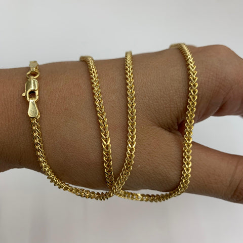 Cadena Italy Franco Oro amarillo 18k +2 / 8,49 Gr / 2,6 mm / 60 Cm *