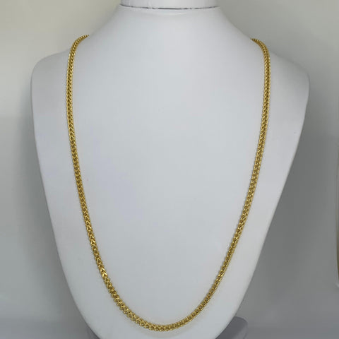 Cadena Italy Franco Especial Oro amarillo 18k +3 / 13,58 Gr / 3,2 mm / 65 Cm *