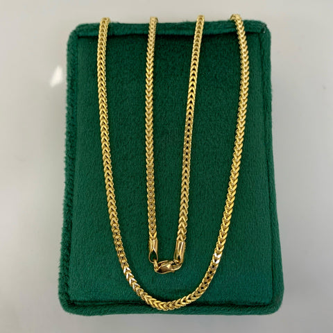 Cadena Italy Franco Oro amarillo 18k +2 / 8,76 Gr / 2,3 mm / 60 Cm *