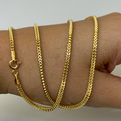 Cadena Italy Franco Oro amarillo 18k +2 / 5,48 Gr / 2 mm / 50 Cm *