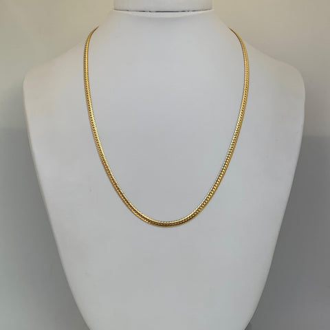 Cadena Italy Serpiente Oro amarillo 18k +1 / 5,72 Gr / 3,1 mm / 45 Cm *