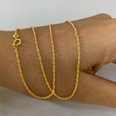 Cadena Italy Mini Lazo Oro amarillo 18k +1 / 0,80 Gr / 1 mm / 45 Cm *