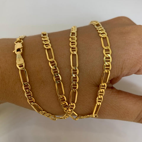 Cadena Italy 3X1 Especial Oro amarillo 18k +1 / 6,78 Gr / 3,6 mm / 55 Cm *