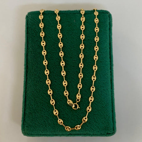Cadena Eslabón Marino GC Oro amarillo 18k 5,62 Gr / 3,2 mm / 55 Cm *