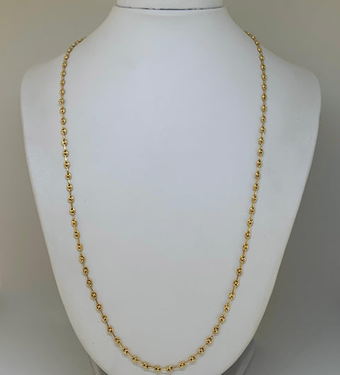 Cadena GC Eslabón Marino  Oro amarillo 18k 5,84 Gr / 3 mm / 60 Cm