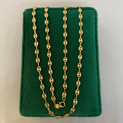 Cadena GC Eslabón Marino Oro amarillo 18k 7,11 Gr / 3 mm / 60 Cm