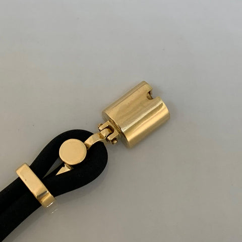 Pulso Con Neoprenos Herraje ELMRR (Con Nombre Personalizado) POR FABRICACIÓN Oro amarillo 18k 10,28 Gr / 16 mm / 21 Cm *