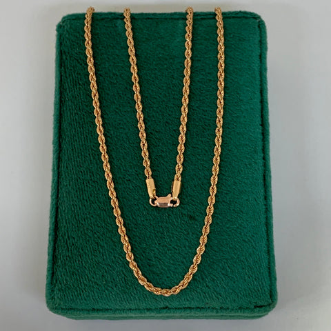 Cadena Italy Lazo Oro rosa 18k +1 / 2,65 Gr / 1,8 mm / 45 Cm *
