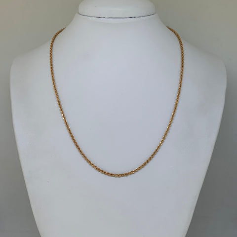 Cadena Italy Lazo Oro rosa 18k +1 / 2,70 Gr / 1,8 mm / 45 Cm