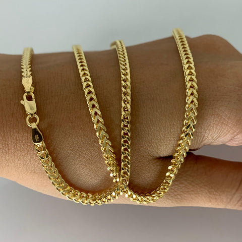 Cadena Italy Franco Oro amarillo 18k +2 / 15,10 Gr / 2,7 mm / 60 Cm