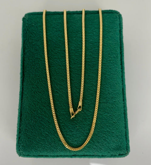 Cadena Italy Franco Oro amarillo 18k +2 / 4,60 Gr / 1,3 mm / 60 Cm *