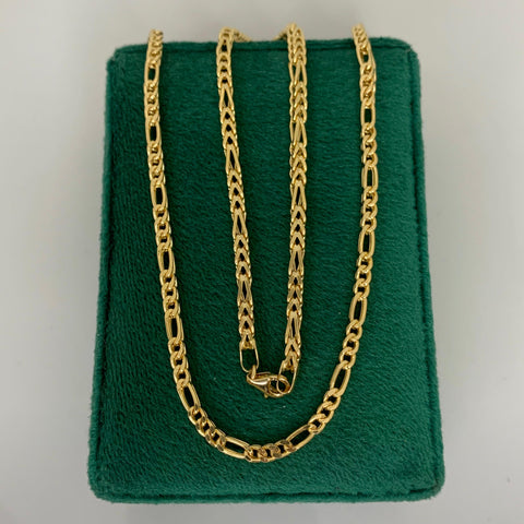 Cadena Italy  Tres Por Uno 3X1 CT Franco Oro amarillo 18k 12,60 Gr / 2,3 mm / 60 Cm
