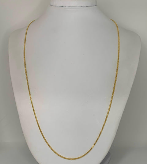 Cadena Italy Franco Oro amarillo 18k +2 / 4,54 Gr / 1,3 mm / 60 Cm