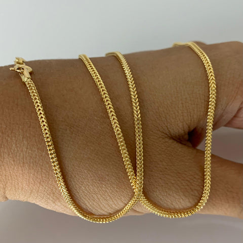 Cadena Italy Franco Oro amarillo 18k +2 / 4,60 Gr / 1,3 mm / 60 Cm *