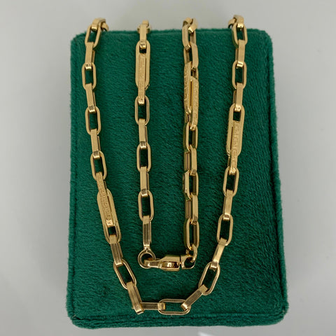 Cadena Italy Cajón VS Oro amarillo 18k 14,82 Gr / 4,1 mm / 60 Cm *