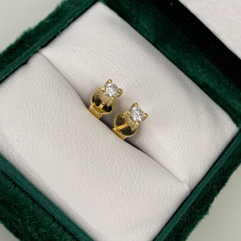 Topos Diamantes / 25 Pts De Diamantes Oro amarillo 18k 1,30 Gr / 3,5 mm