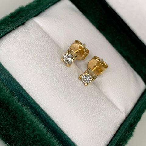 Topos Diamantes / 25 Pts De Diamantes Oro amarillo 18k 1,30 Gr / 3,5 mm