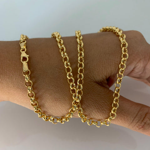 Cadena Italy Aro Seguido Oro amarillo 18k 7,73 Gr / 3,6 mm / 50 Cm *