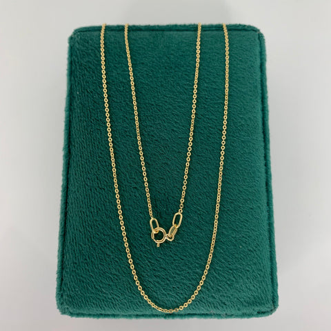 Cadena Italy Aro Seguido Oro amarillo 18k 1,32 Gr / 0,7 mm / 45 Cm *