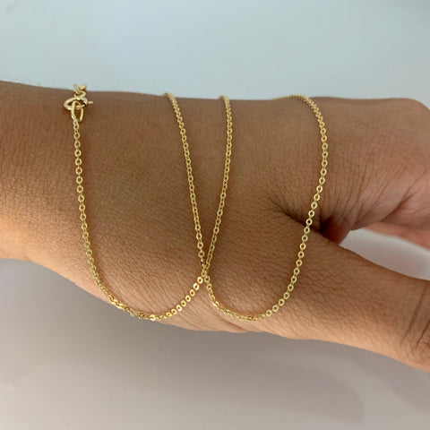 Cadena Italy Aro Seguido Oro amarillo 18k 1,32 Gr / 0,7 mm / 45 Cm *
