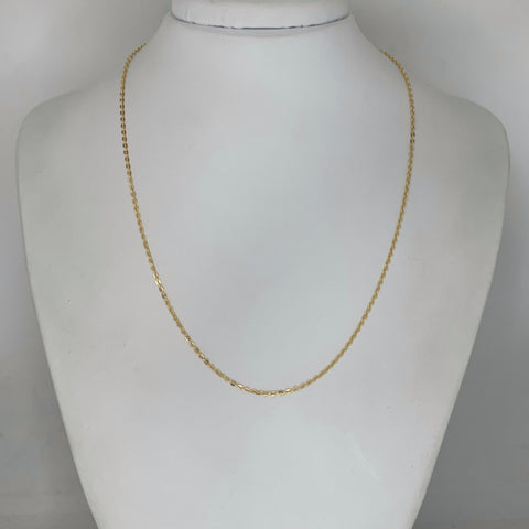 Cadena Italy Aro Seguido Oro amarillo 18k 2,54 Gr / 1,3 mm / 45 Cm *