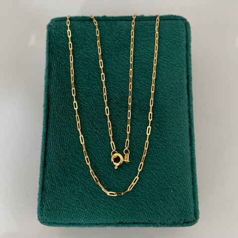 Cadena Italy Mini Cajón Oro amarillo 18k 2,01 Gr / 1,2 mm / 45 Cm