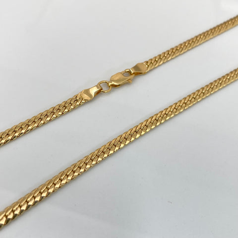 Cadena Italy Serpiente Oro amarillo 18k + 3 / 9,80 Gr / 3,2 mm / 60 Cm