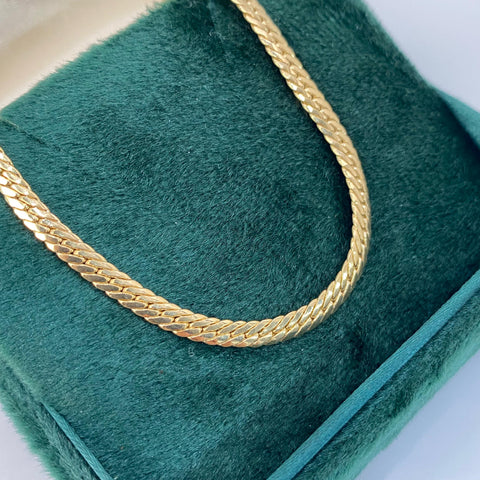 Cadena Italy Serpiente Oro amarillo 18k + 3 / 9,80 Gr / 3,2 mm / 60 Cm