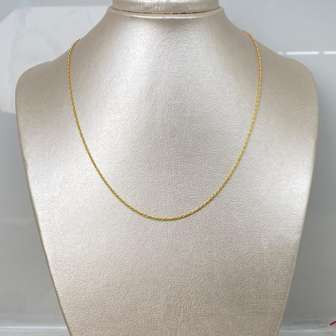 Cadena Italy Mini Lazo Oro amarillo 18k +1 / 0,85 Gr / 0,8 mm / 45 Cm