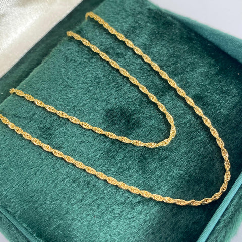 Cadena Italy Lazo Oro amarillo 18k +1 / 1,26 Gr / 1,2 mm / 50 Cm *
