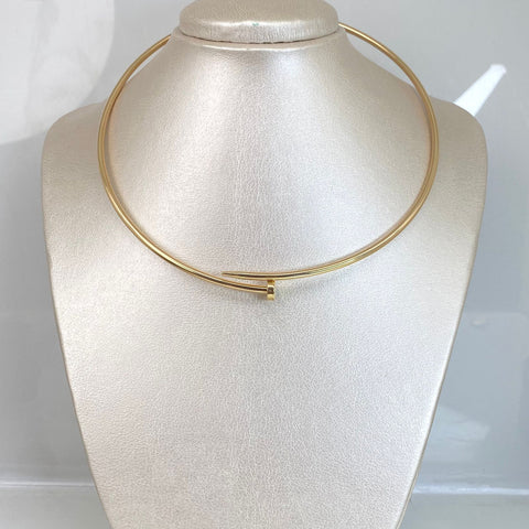 Cadena Italy Gargantilla Clavo Oro amarillo 18k +3 / 9,8 Gr / 45 Cm *