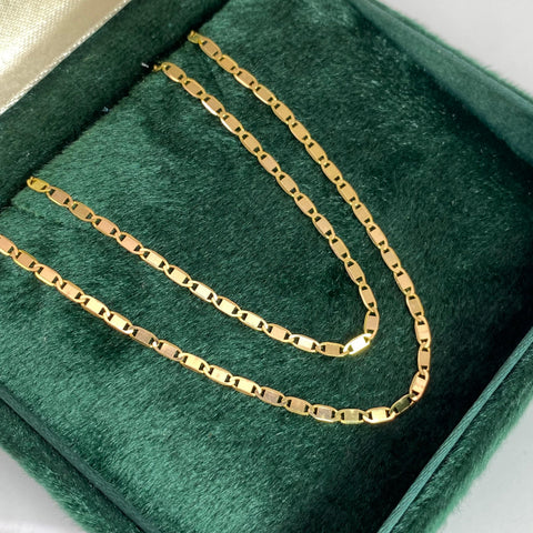 Cadena Italy Plana Oro amarillo 18k 3,79 Gr / 1,7 mm / 60 Cm *
