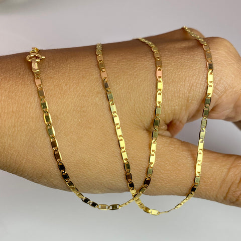 Cadena Italy Plana Oro amarillo 18k 3,79 Gr / 1,7 mm / 60 Cm *