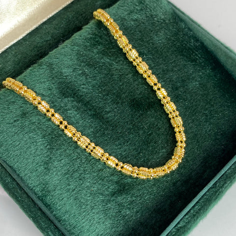 Cadena Italy Punto Cuadrado Oro amarillo 18k +3 / 17,98 Gr / 2,8 mm / 50 Cm *
