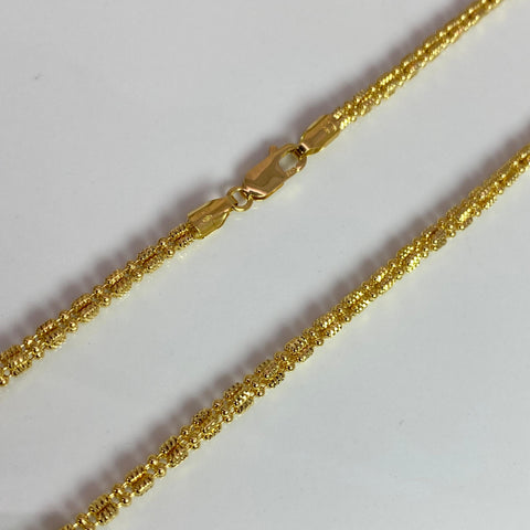 Cadena Italy Punto Cuadrado (L) Oro amarillo 18k +3 / 18,43 Gr / 2,7 mm / 50 Cm *