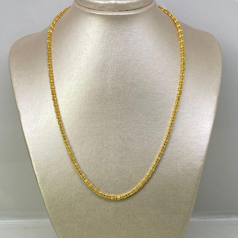 Cadena Italy Punto Cuadrado (L) Oro amarillo 18k +3 / 18,43 Gr / 2,7 mm / 50 Cm *