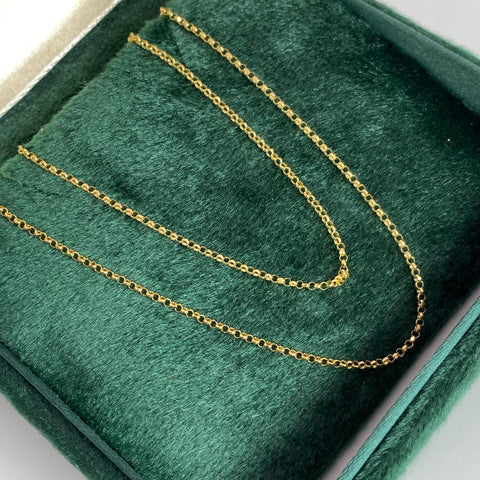 Cadena Italy Aro Seguido Oro amarillo 18k 1,78 Gr / 1 mm / 50 Cm *
