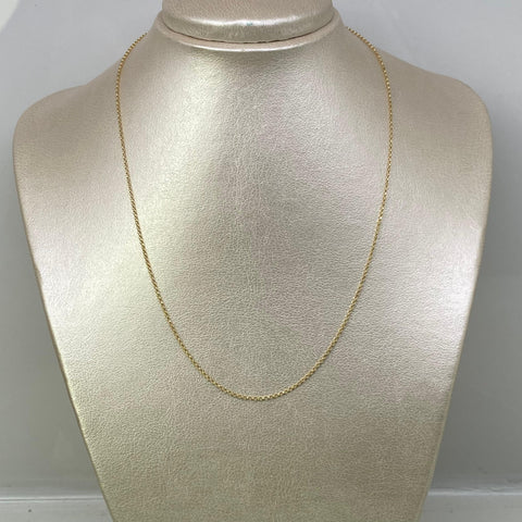 Cadena Italy Aro Seguido Oro amarillo 18k 1,60 Gr / 1 mm / 45 Cm *